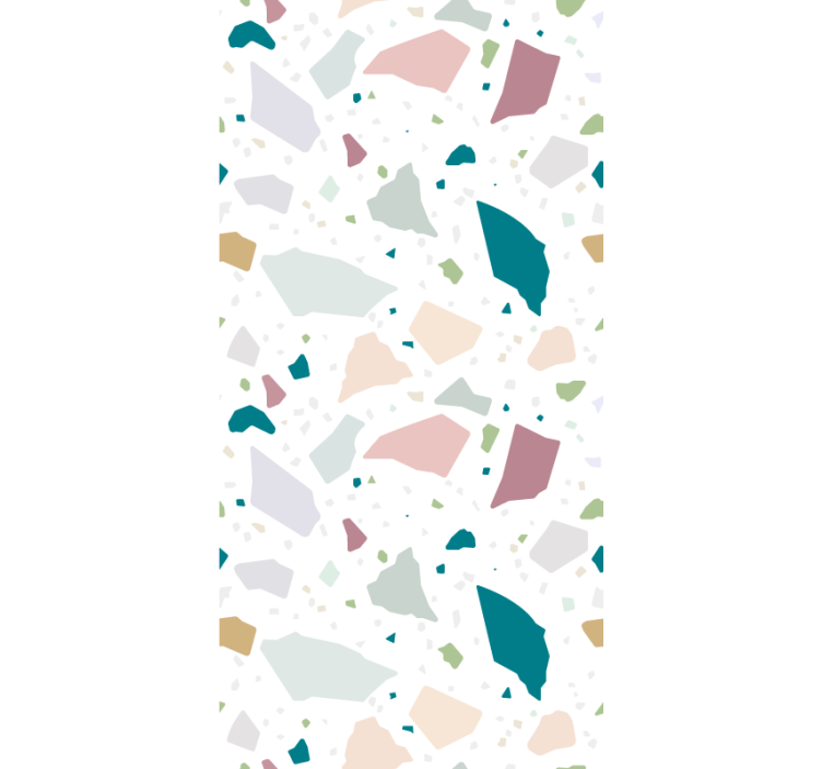 Abstract irregular terrazzo pattern roller blind - TenStickers