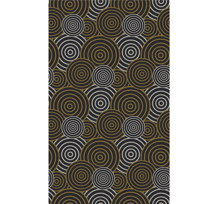 Pattern roller blind with concentric circle design - TenStickers