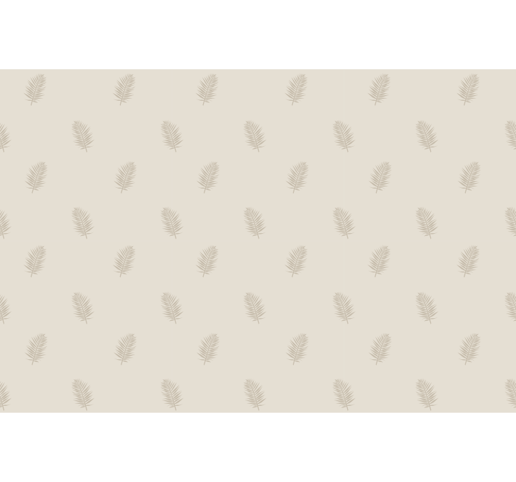Beige leaf pattern blind flowers and plants - TenStickers