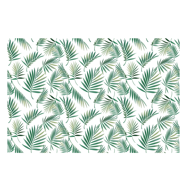 Scandinavian design green leaf Nordic blind - TenStickers