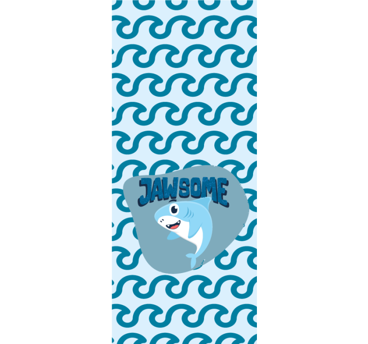 Baby shark with name blind children - TenStickers