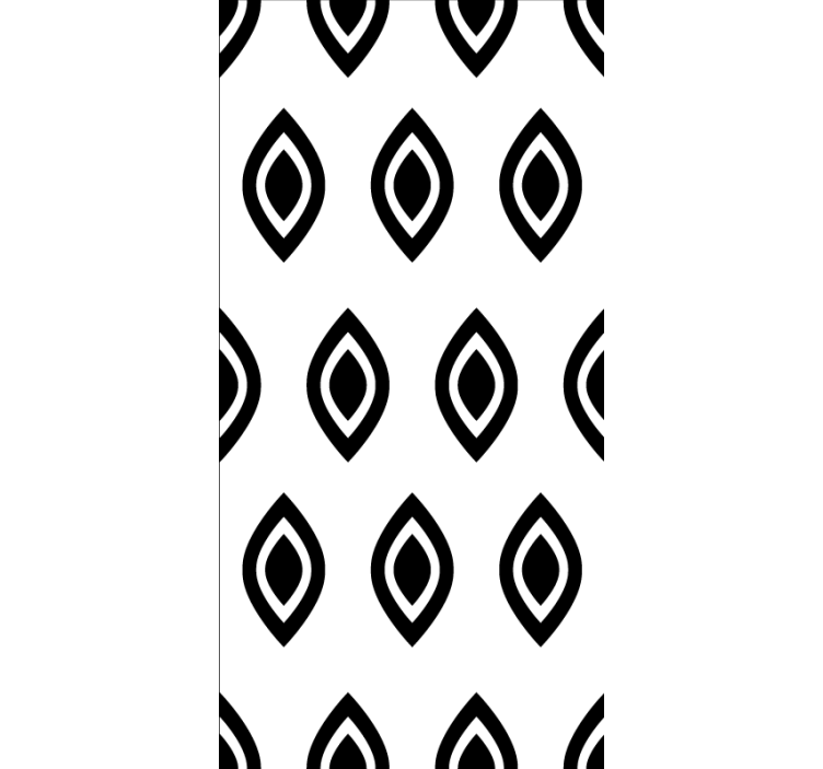Abstract black shapes modern blind - TenStickers