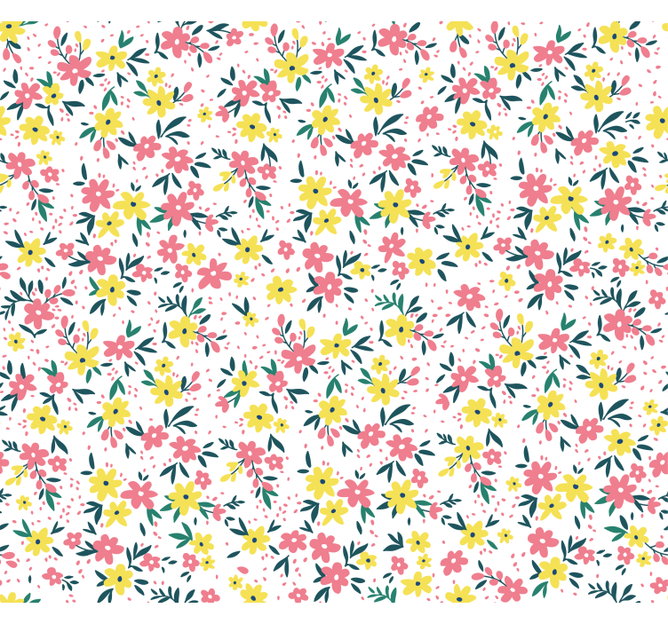 Floral Bloom Pattern blind flowers and plants - TenStickers