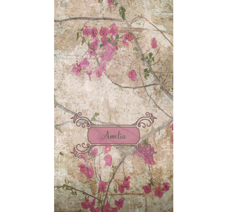 Floral roller blind floral elegance with grace - TenStickers
