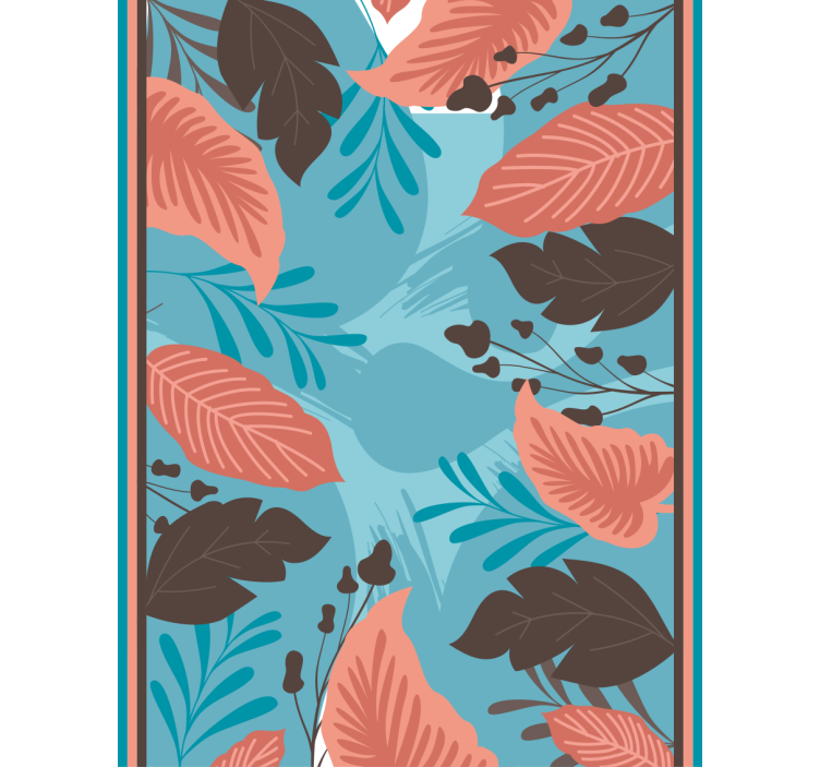 Leafy Floral Arrangement blind flowers and plants - TenStickers