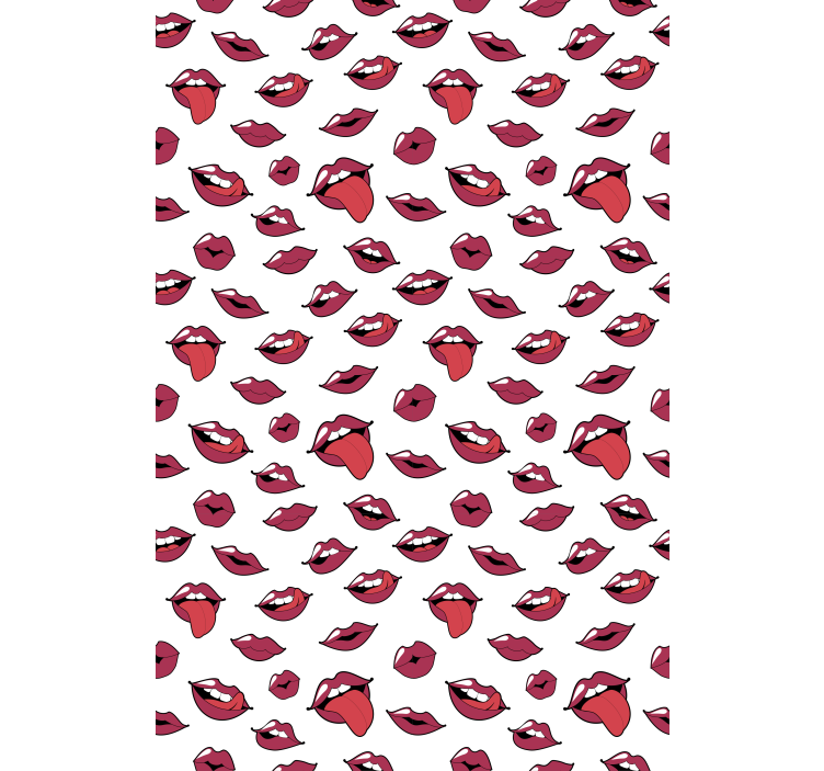 Bold Lip Patterns fun blind - TenStickers