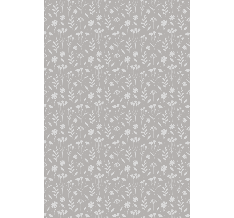 Grey gentle bloom blind flowers and plants - TenStickers