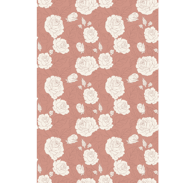 Delicate arrangement floral roller blind - TenStickers