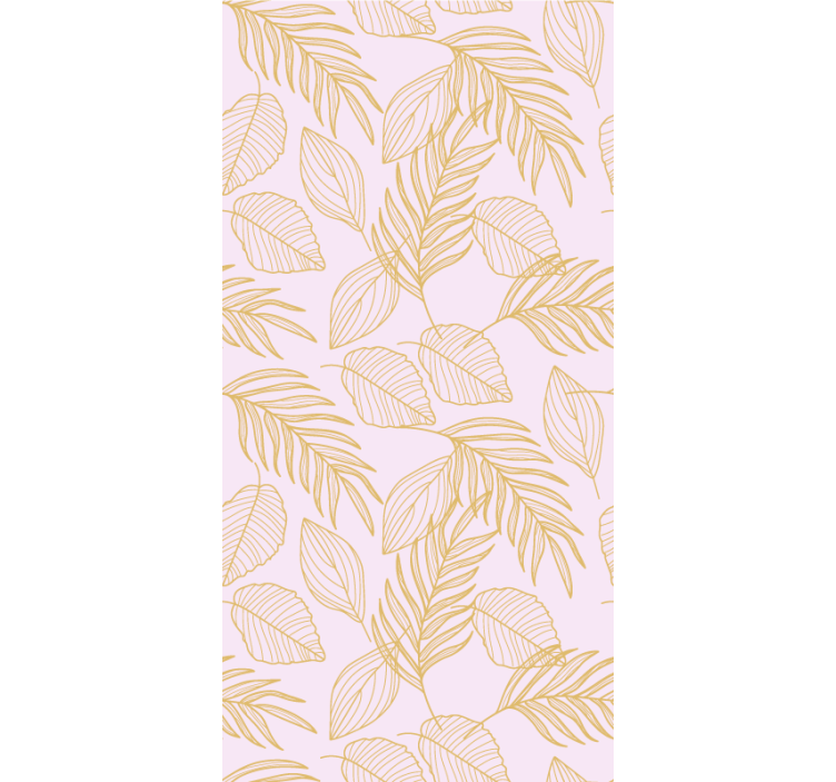 Elegant leaf pattern living room blind - TenStickers