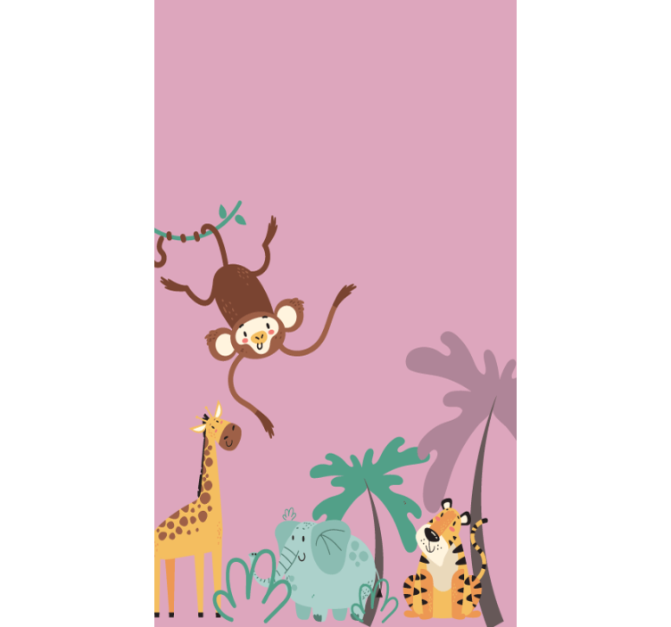 "Boho" kids jungle Various animal blind - TenStickers