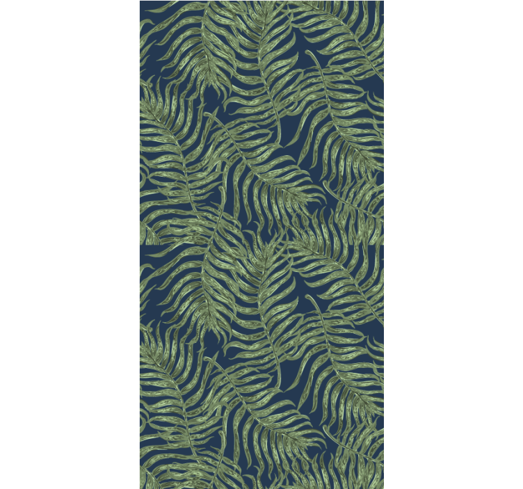 Lush Fern Pattern blind flowers and plants - TenStickers