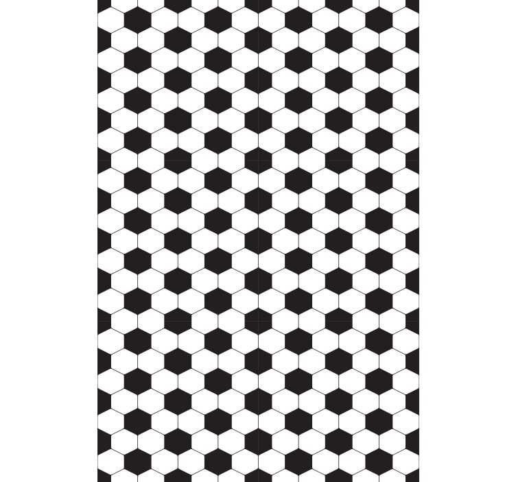 Hexagonal pattern football blind - TenStickers