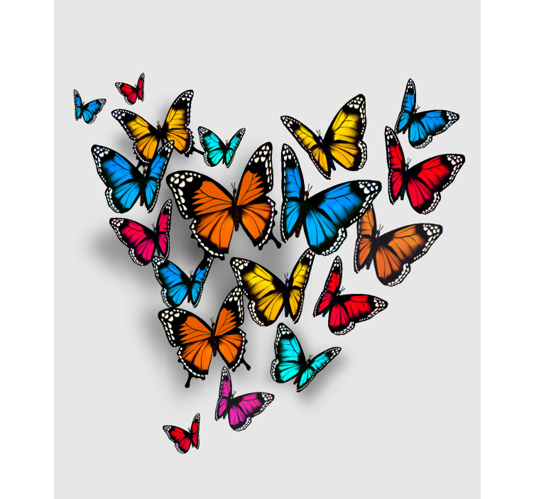 bright colorful Butterflies blind - TenStickers