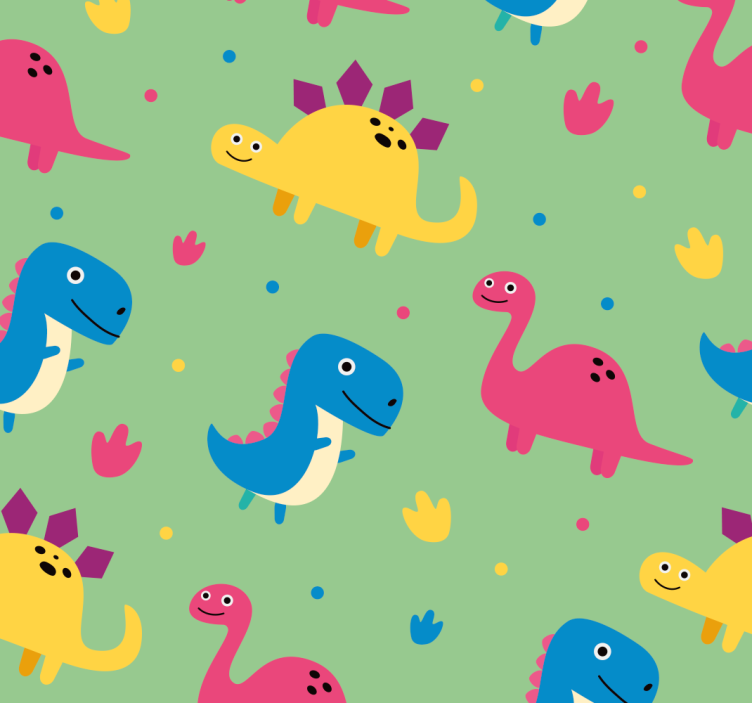 Colorful style dinosaur blind - TenStickers