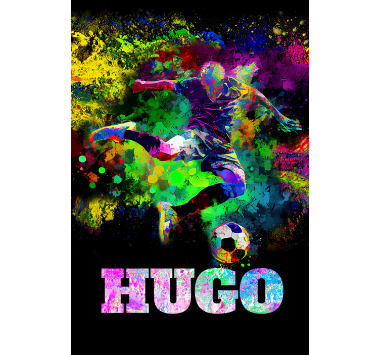 Colorful design football blind - TenStickers