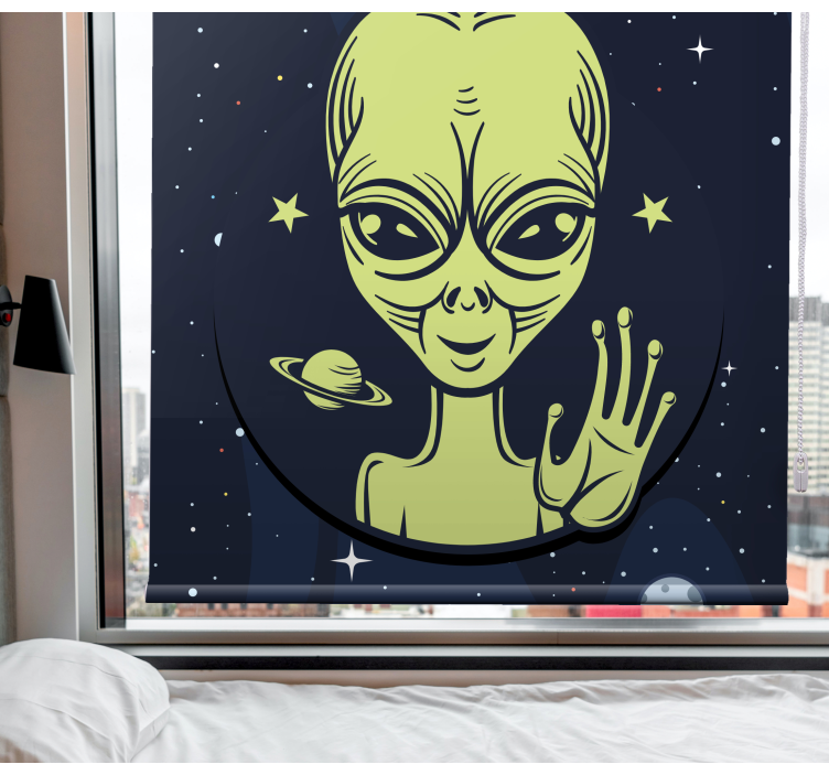 Alien in Space blind geek - TenStickers