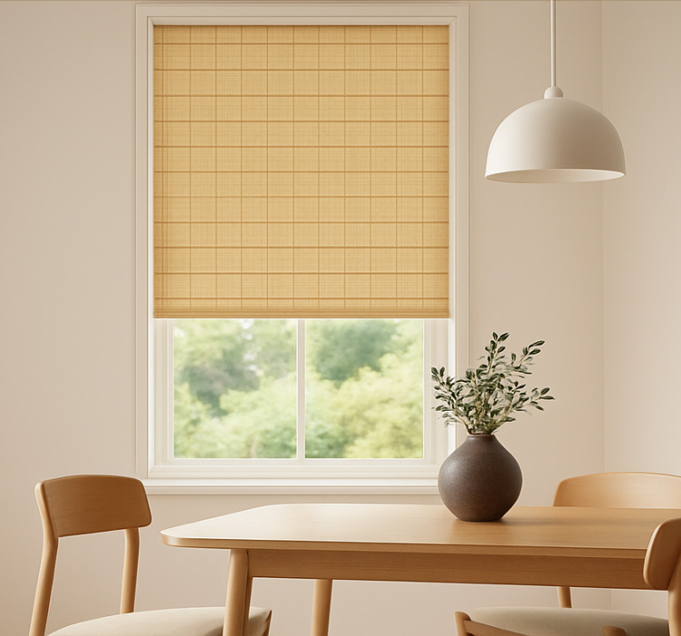 Beige woven effect  dining room blind - TenStickers