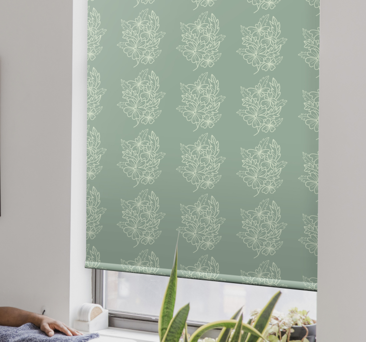 Blind flowers and plants floral leaf design - TenStickers