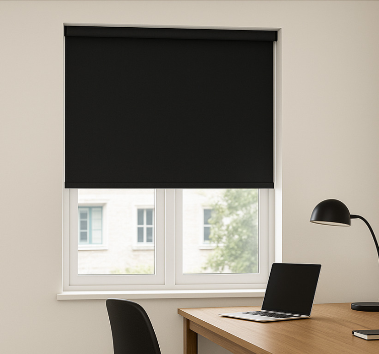 Blind office classic black - TenStickers