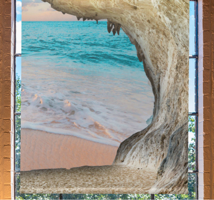 Blind original cave beach view - TenStickers