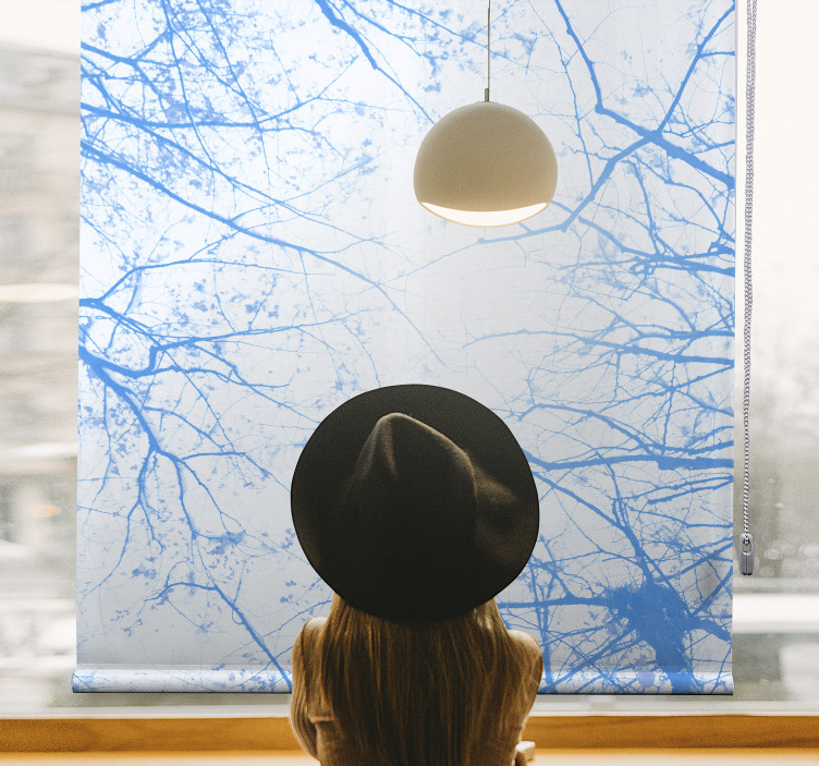 Blue Tree Branches tree blind - TenStickers