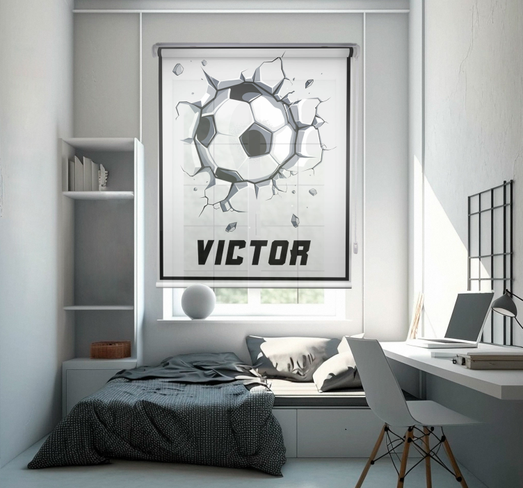 Breaking ball Custom printed window shade - TenStickers