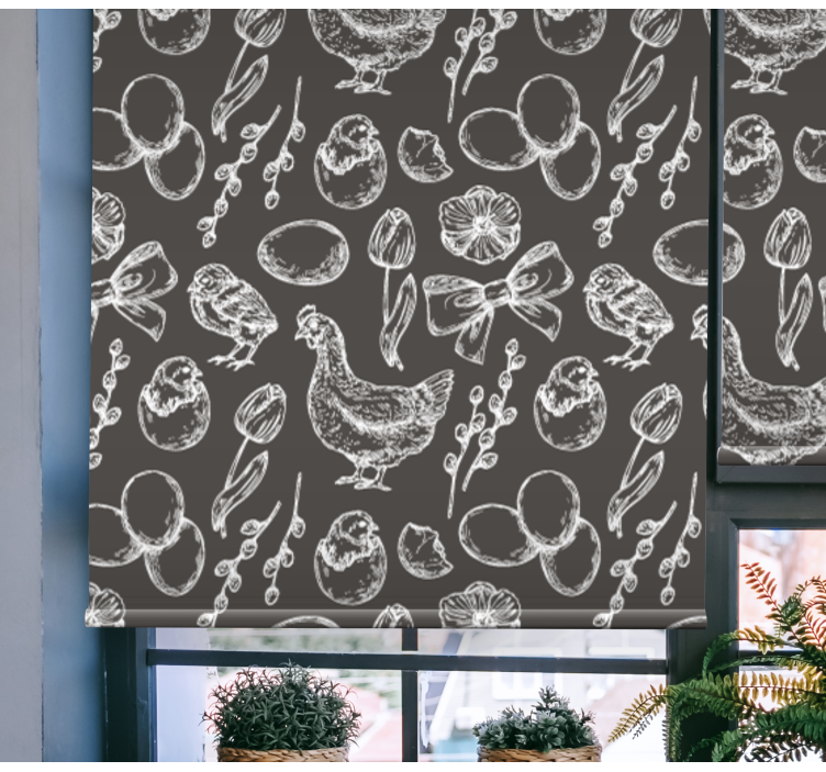 Charming Chicken Patterns animals blind - TenStickers