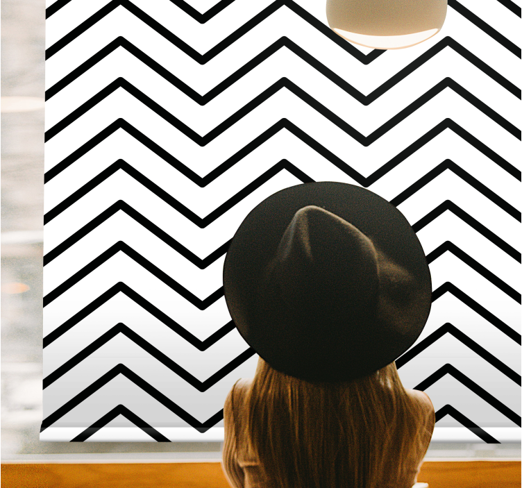Chevron Patterned Design modern blind - TenStickers