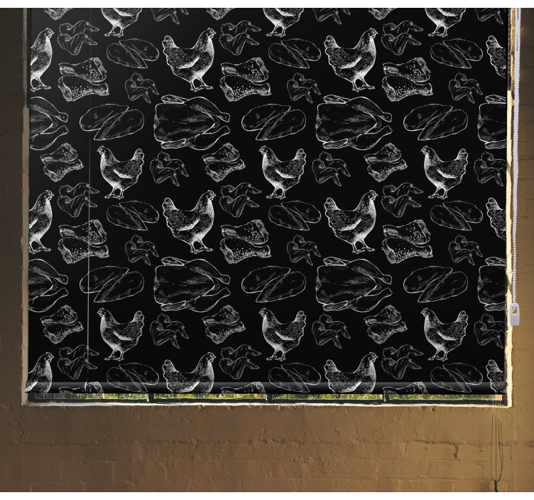 Chickens and meat blind original - TenStickers