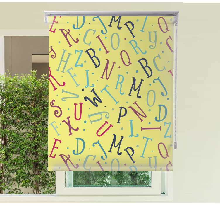 Colorful Alphabet Letters text blind - TenStickers