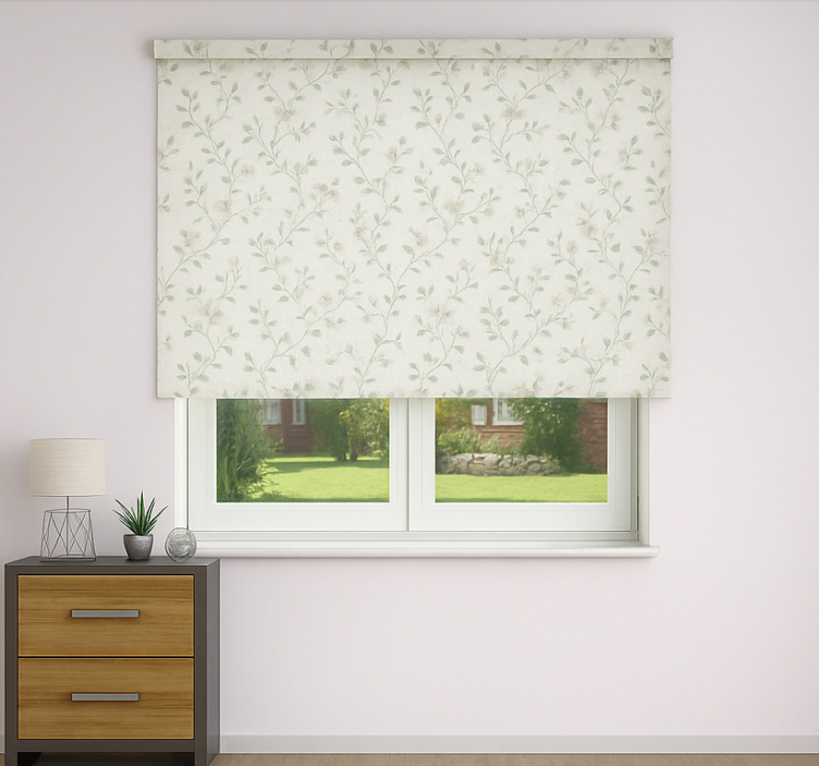 Dainty vintage floral master bedroom shades - TenStickers