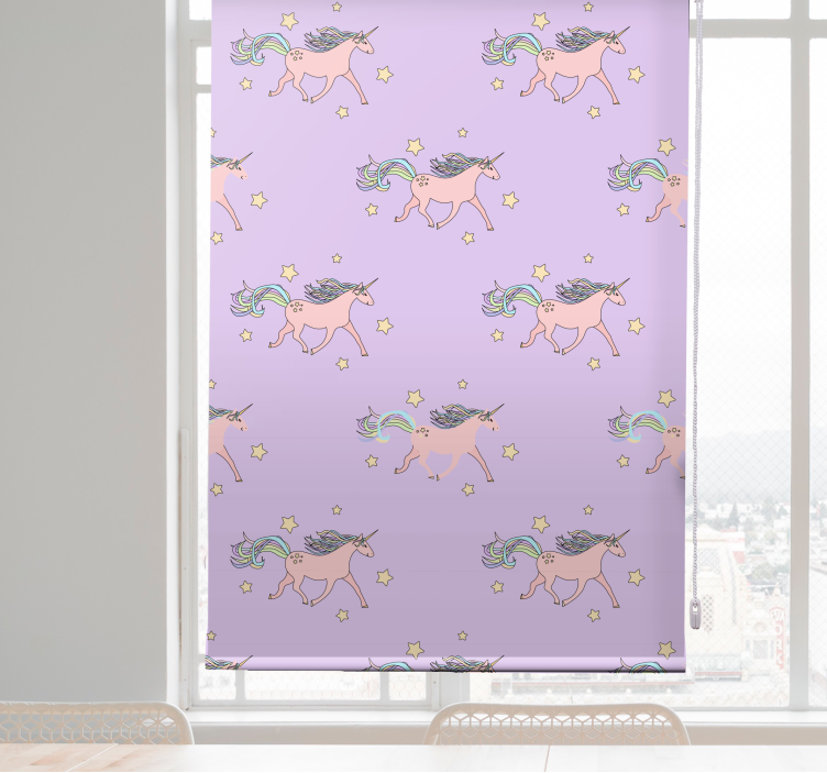 Dancing Unicorns Pattern animals blind - TenStickers