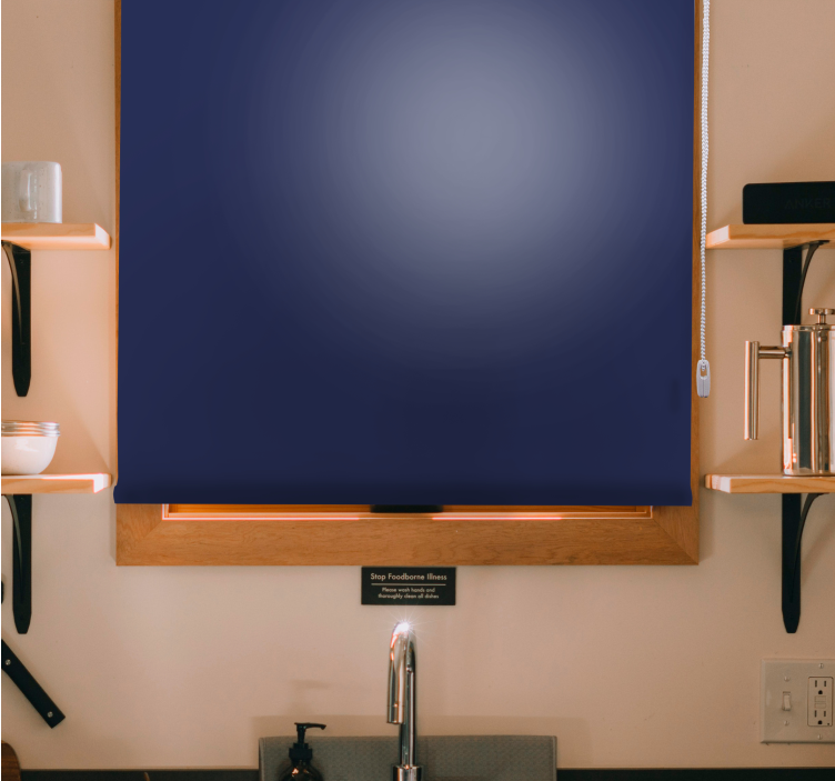 Deep Navy Shade Blackout blind - TenStickers