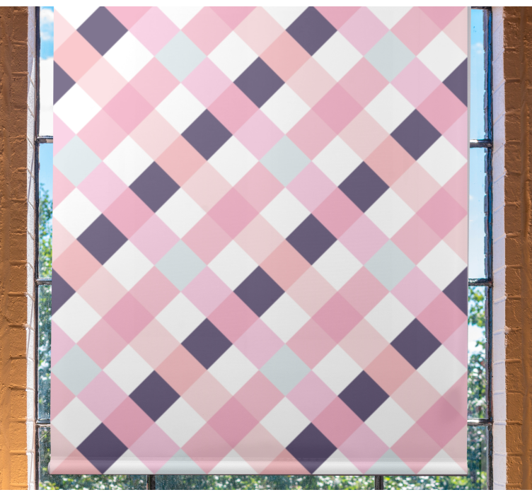 Diamond pattern harmony modern blind - TenStickers