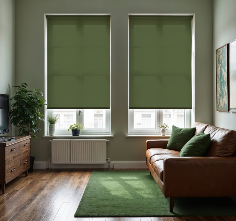 Dill green living room blind - TenStickers