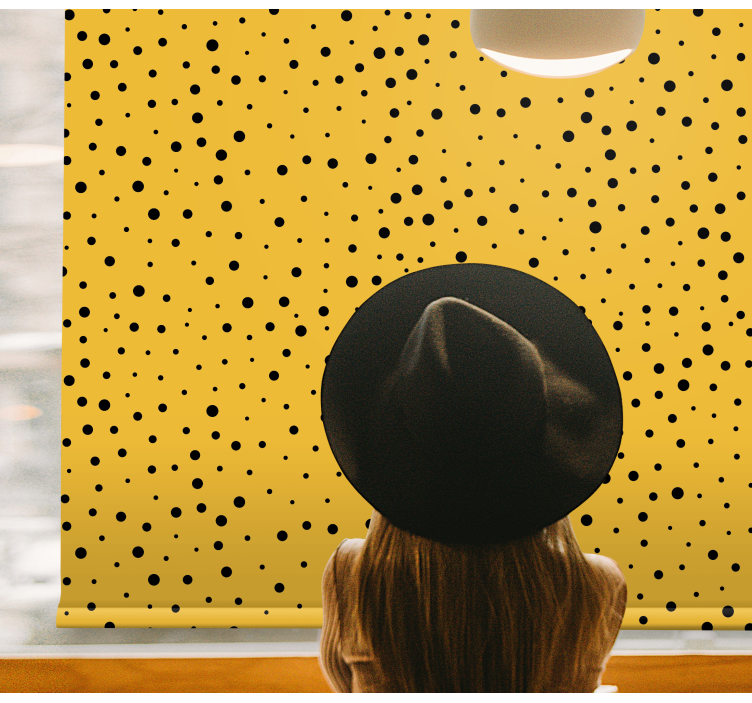 Dotted Yellow Design coloured blind - TenStickers