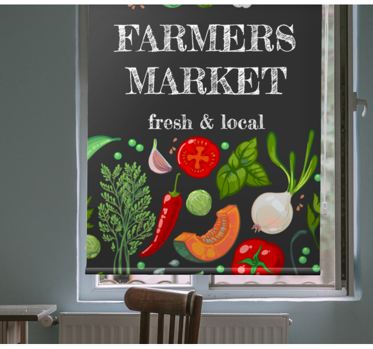 Farmers market Fruit and vegetable blind - TenStickers