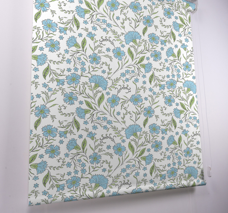 Floral Vine Pattern blind flowers and plants - TenStickers