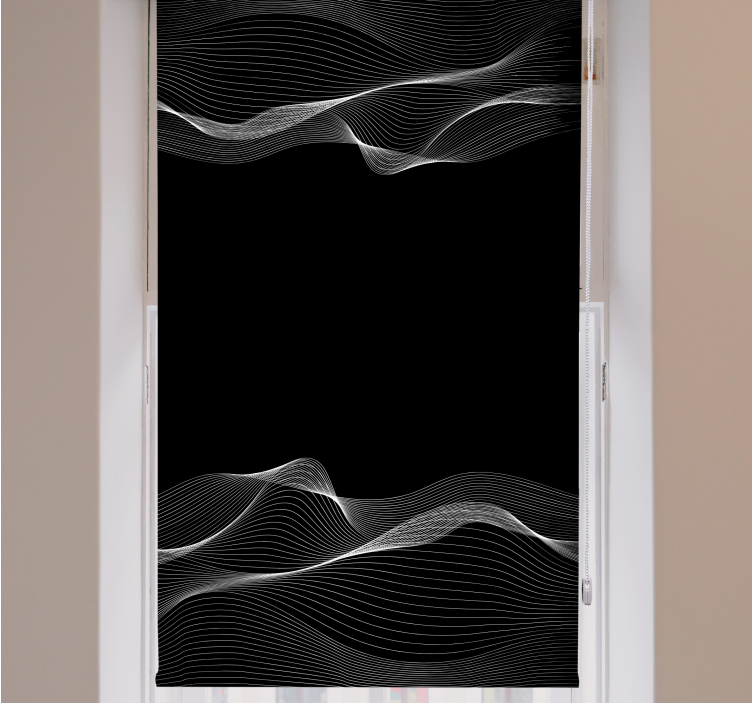 Flowing Line Patterns pattern roller blind - TenStickers