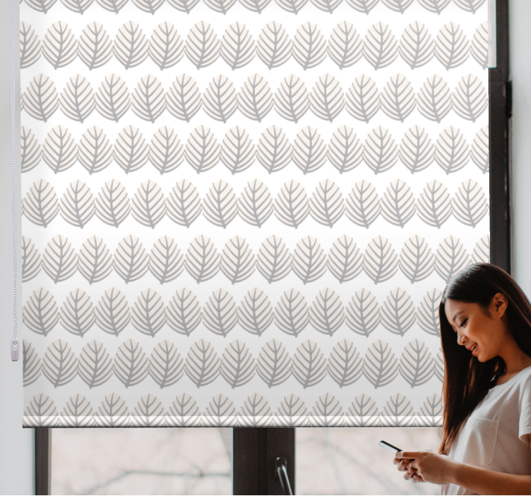 Foliage Motif Arrangement blind flowers and plants - TenStickers