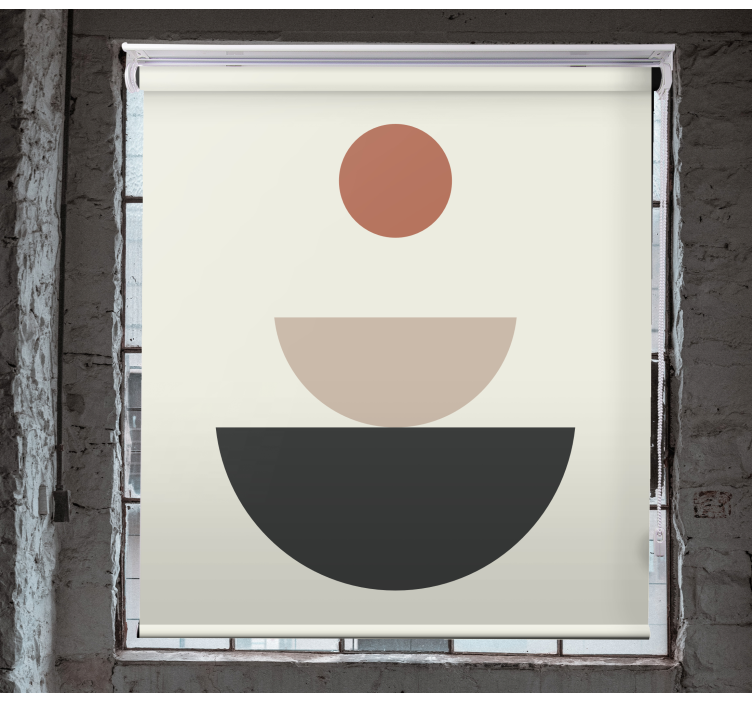 Fountain abstract geometric art Blind painting - TenStickers