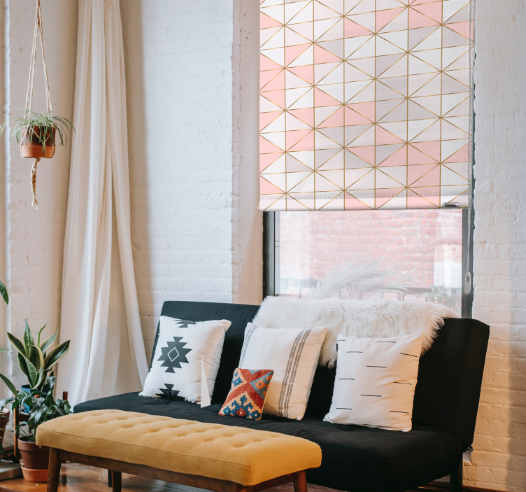 Geo Diamonds Textures and patterns blind - TenStickers