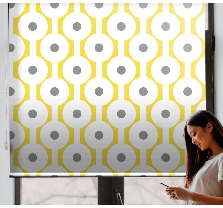 Geometric circular pattern modern blind - TenStickers