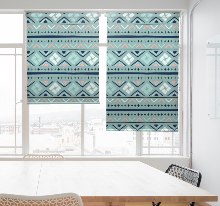 Geometric Patterned Motifs modern blind - TenStickers