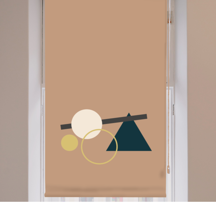 Geometric Shapes Balance modern blind - TenStickers