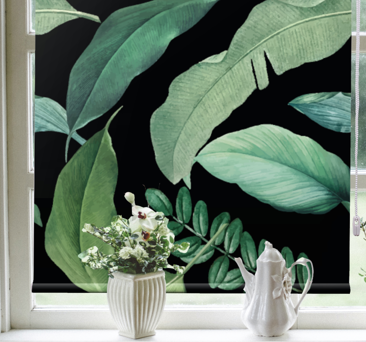 Lush Greenery Design blind flowers and plants - TenStickers