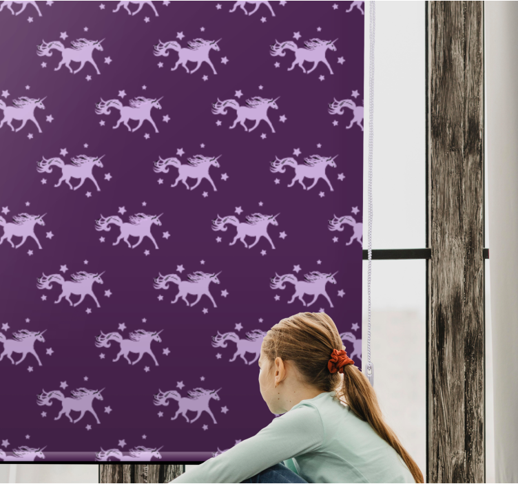 Magical Unicorn Pattern animals blind - TenStickers