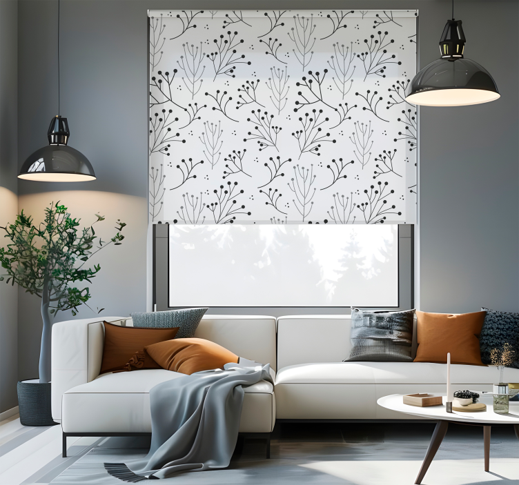 minimalist floral Modern blind - TenStickers