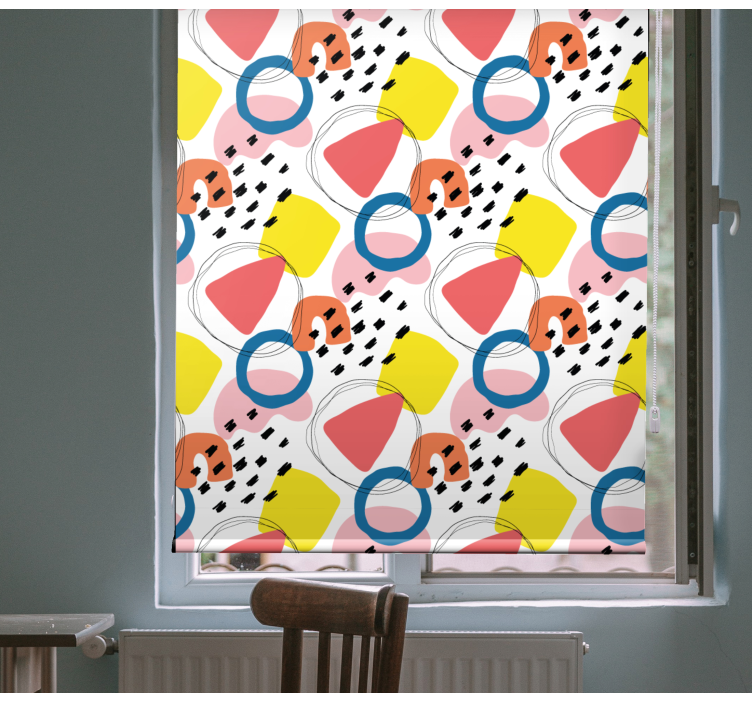 Painting art geometric pattern Blind painting - TenStickers