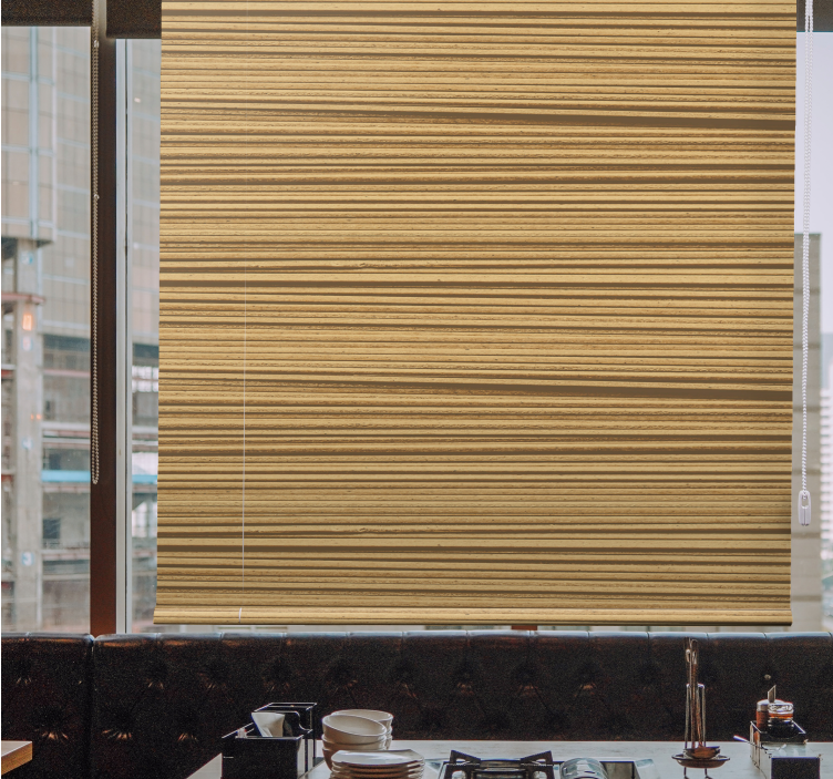 Pattern roller blind layered linear design - TenStickers